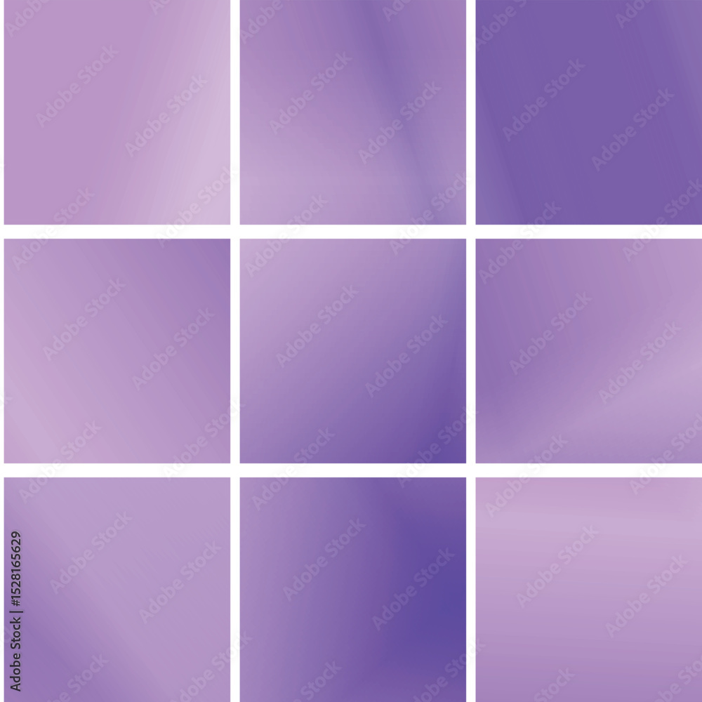 Poster abstract gradient squares grid pattern, purple shades, design or template