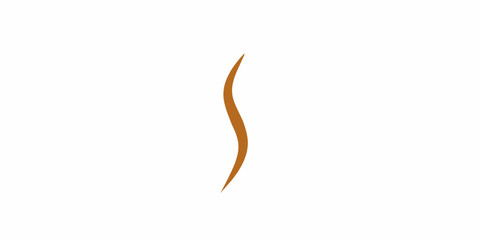 Illustration logo from letter S. Luxury logo S