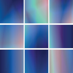  Abstract Gradient Squares Grid Pattern, Blue Pink Purple Green, Design Or Template