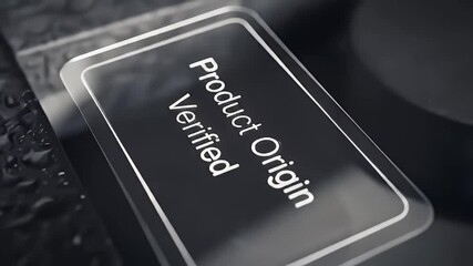 Product Origin Verified Tag on Digital Panel - Powered by Adobe