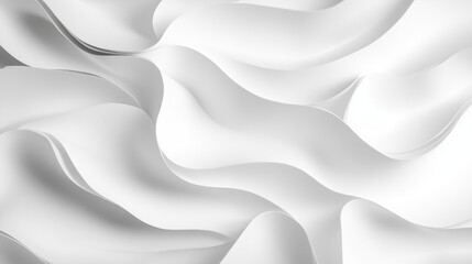 Obraz premium White Abstract Paper Wave Texture