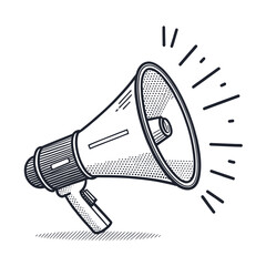 marketing campaign megaphone icon sign vector 