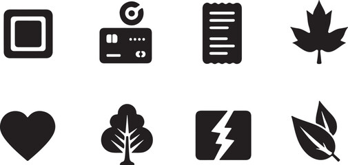 Modern flat vector web icon set for business and technology