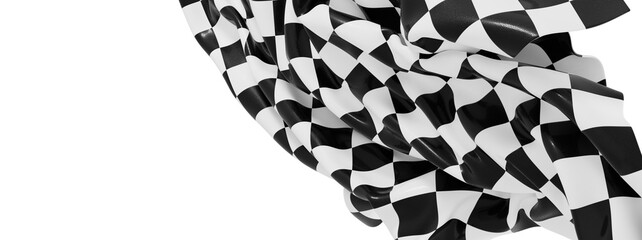 High-quality image of a checkered flag, perfect for racing, sports, and competition themes. ...