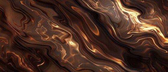 Abstract Brown And Gold Marble Texture