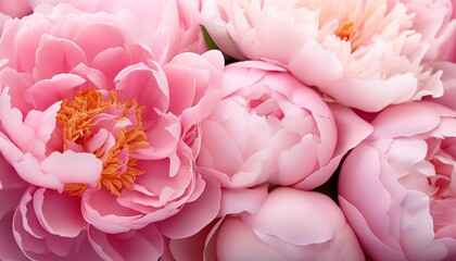 pink peony flower background