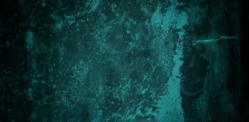 A textured background featuring a deep teal color with a distressed, grunge appearance. The surface shows variations in tone and subtle patterns, creating an abstract and moody aesthetic.