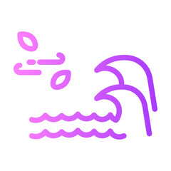 tsunami gradient icon