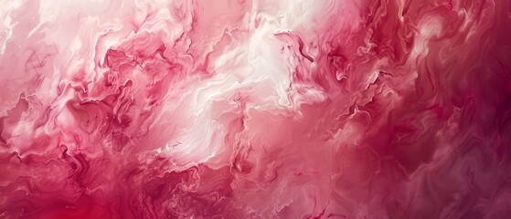 Elegant Abstract Watercolor Painting In Shades Of Pink And White
