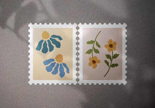 Postage Stamp Mockup