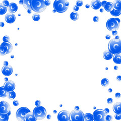 Vitamin C round capsules scattered randomly.