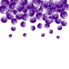 Vitamin D3 round capsules.