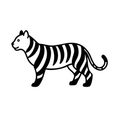 Fototapeta premium white tiger vector