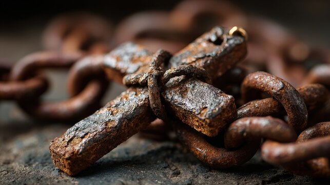 Concept photo of a cross with broken chains wrapped around it, signifying the freedom and redemption granted through the sacrifice of Jesus Christ.