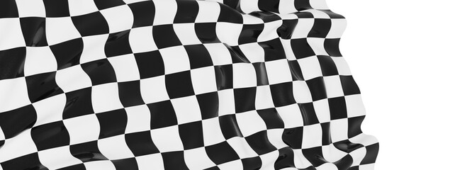 Obraz premium High-resolution image of a checkered racing flag. Perfect for sports, competition, and victory themes.