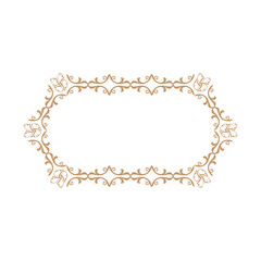 Eslimi Tazhib Iranian Art Design Text Box Text Input Area Floral Vector