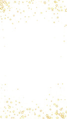 Gold sparkling star confetti.