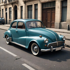 vintage car on the street