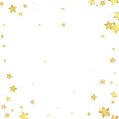 Magic stars vector overlay.  Gold stars scattered