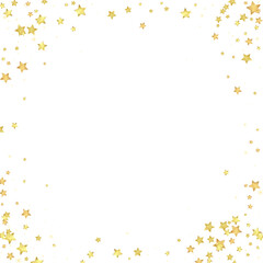 Magic stars vector overlay.  Gold stars scattered