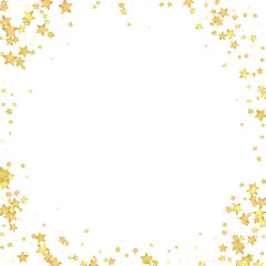 Magic stars vector overlay.  Gold stars scattered