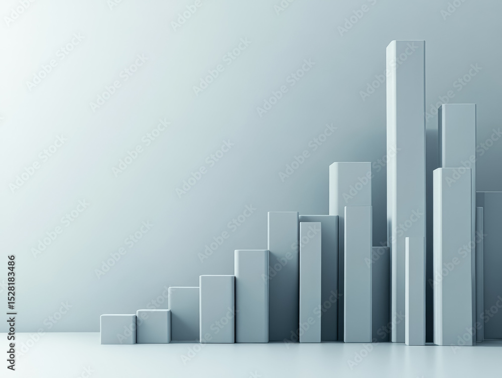 Poster city skyline made of blocks is shown in a gray background. the blocks are stacked in a way that crea