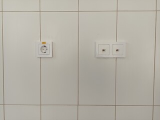 electrical outlet on a wall