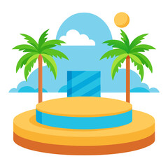 palm tree on the beach