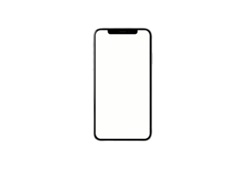 Blank Smartphone Screen: Perfect for App Mockups & Presentations