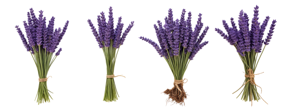 A bunch of dried lavender flowers