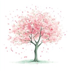 Fototapeta premium Delicate cherry blossom tree