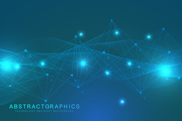 Global network connection. Global business. Social network communication. Internet technology. Vector illustration