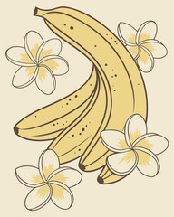 vector Adobe Illustrator Artwork banana poster and wall art 