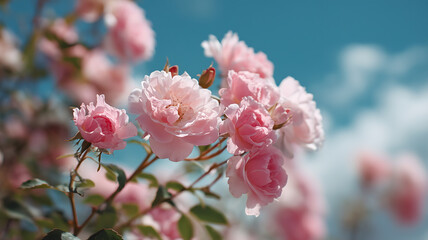 The desert road under the sunset 