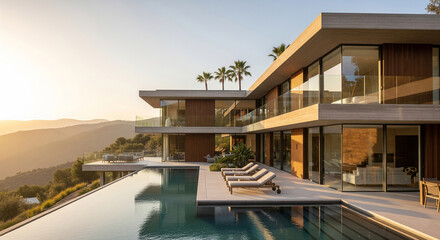 Fototapeta premium Architectural design concept. Created using generative AI tools