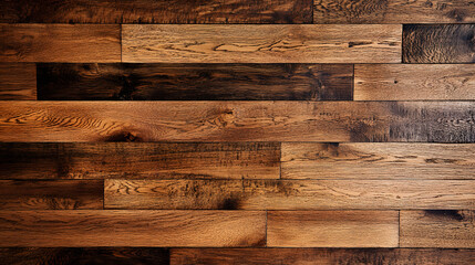 Rustic Brown Wood Planks Background Texture