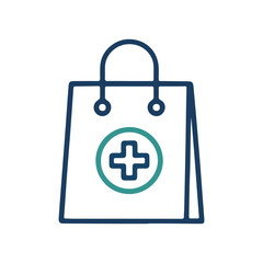 Modern Flat Design Add to Cart Icon – Simple Minimalist Shopping Cart Symbol with Clean Lines Isolated on White Background for UI/UX and Digital Applications