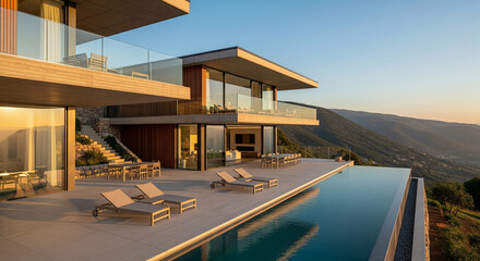 Fototapeta premium Architectural design concept. Created using generative AI tools