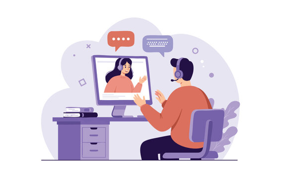 Streamlined Online Customer Support Enhancing Remote Communication and Technical Assistance Through Video Conferencing and Real-time Chat Interactions for Superior Client Service