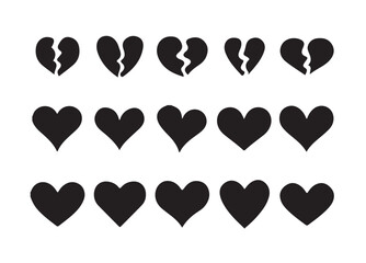 Heart icon vector. Love sign symbol vector. Heart vector icon illustration isolated on white background,vector illustration eps 10.