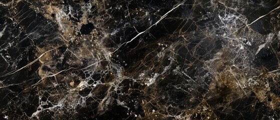 Black And Gold Marble Stone Texture