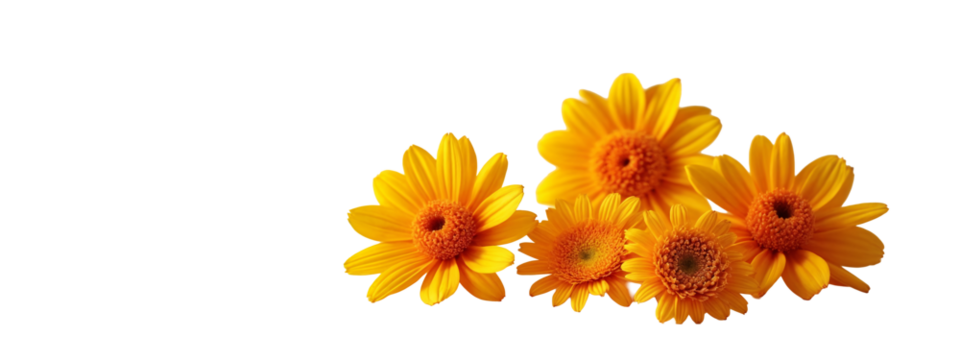 A group of yellow flowers