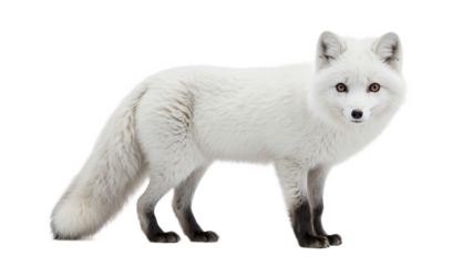 arctic fox isolated on a white background