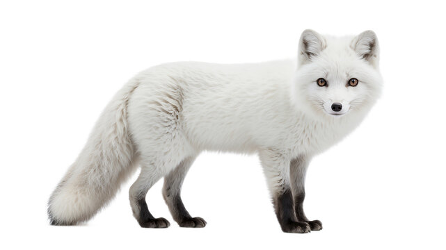 arctic fox isolated on a white background
