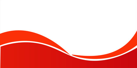 Vector red line background curve element with white space for text and message design, overlapping layers, vector