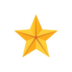 Obraz premium golden star isolated on white background