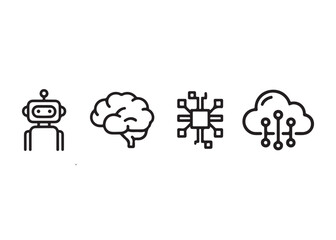 Modern Brain with Circuitry, Representing Artificial Intelligence