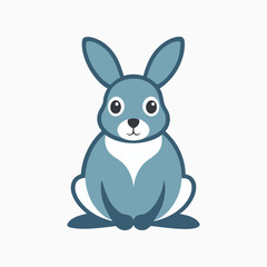sitting-rabbit-icon-on-a-white-background.eps