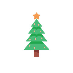 christmas tree vector illustration