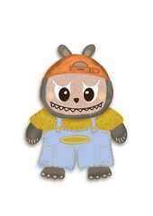 illustration of a child's toy monster